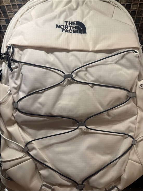 The North Face Handbags - The North Face Womens Cream Backpack with Front Bungee NEW